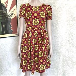 🔥BOGO FREE Lularoe Amelia retro flower dress